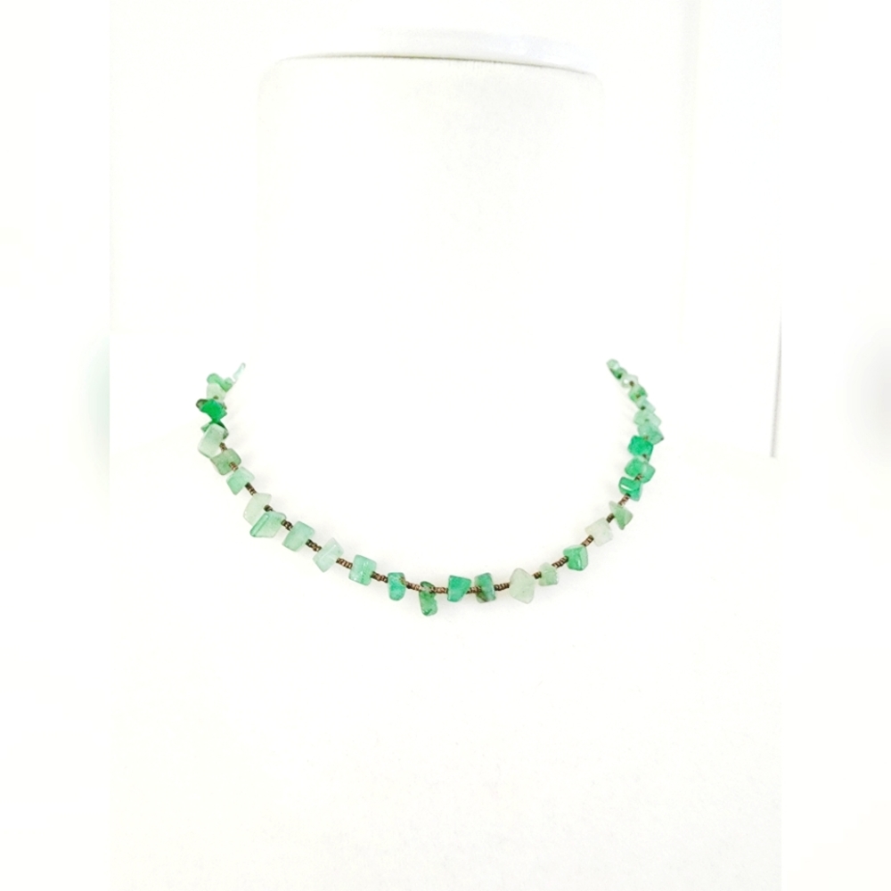 Nordstrom Turquoise Stone Glass Necklace